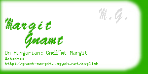 margit gnamt business card